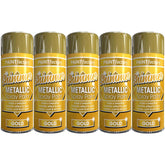 5X Paint Factory All Purpose Gold Metallic Spray Paint 200ml Spray Paint